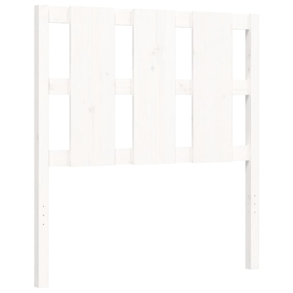 Cadru pat fără saltea, alb, 90x190 cm, lemn masiv de pin GartenMobel Dekor