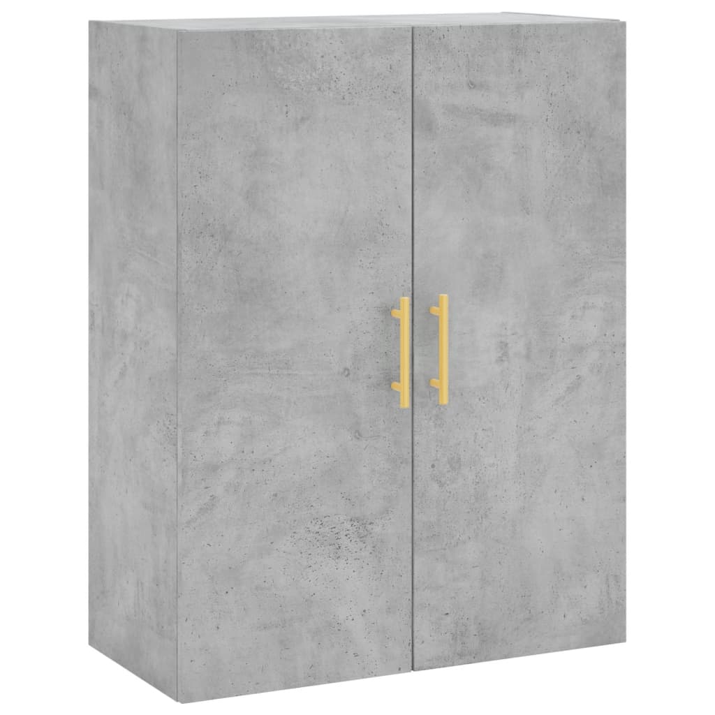 Dulap înalt, gri beton, 69,5x34x180, lemn compozit GartenMobel Dekor