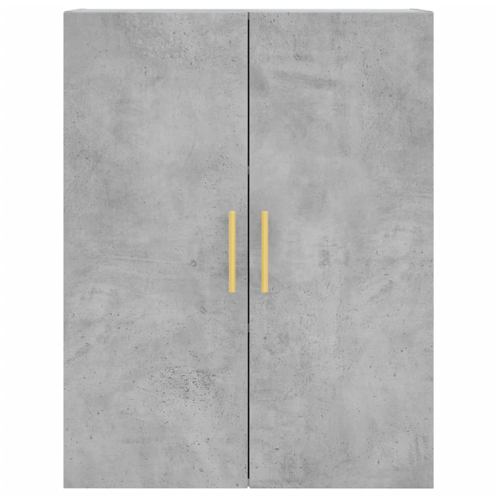 Dulap înalt, gri beton, 69,5x34x180, lemn compozit GartenMobel Dekor