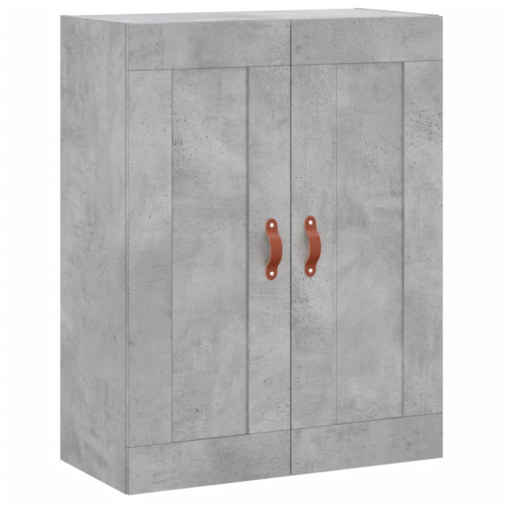 Dulap înalt, gri beton, 69,5x34x180, lemn compozit GartenMobel Dekor