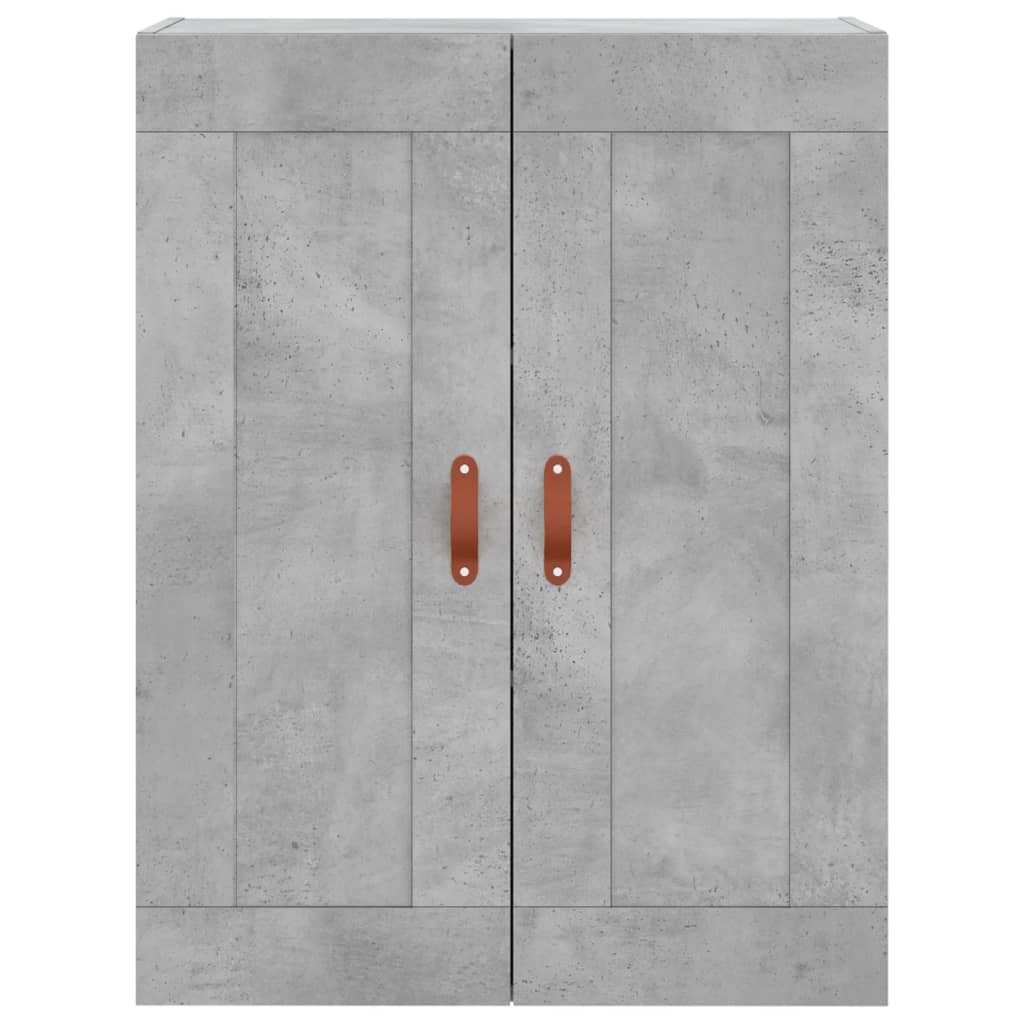 Dulap înalt, gri beton, 69,5x34x180, lemn compozit GartenMobel Dekor