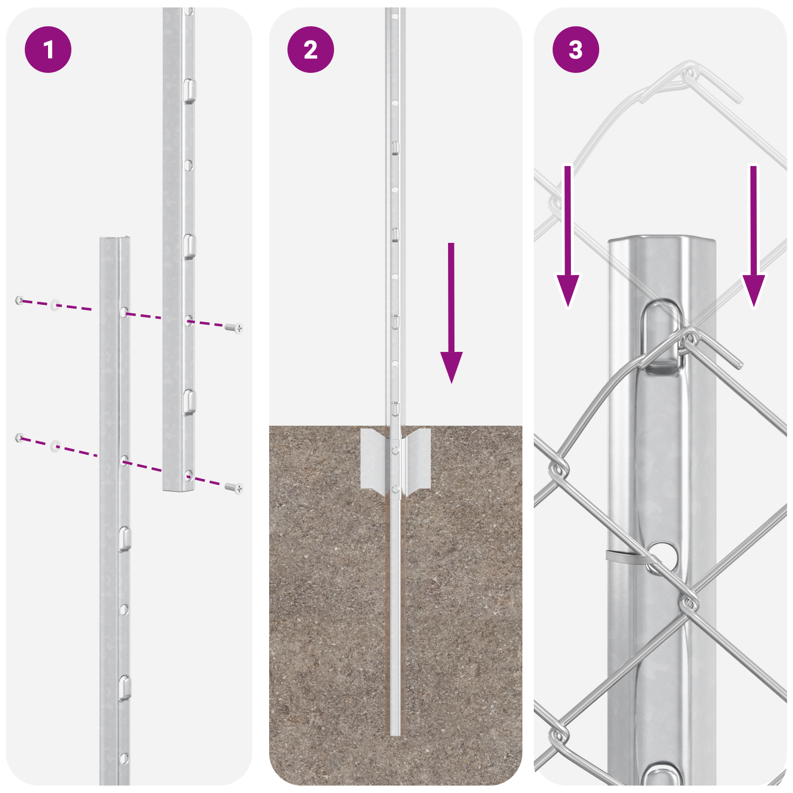 Gard de sârmă legată cu 20 de stâlpi U Argintiu 1.2x10 m Oțel GartenMobel Dekor
