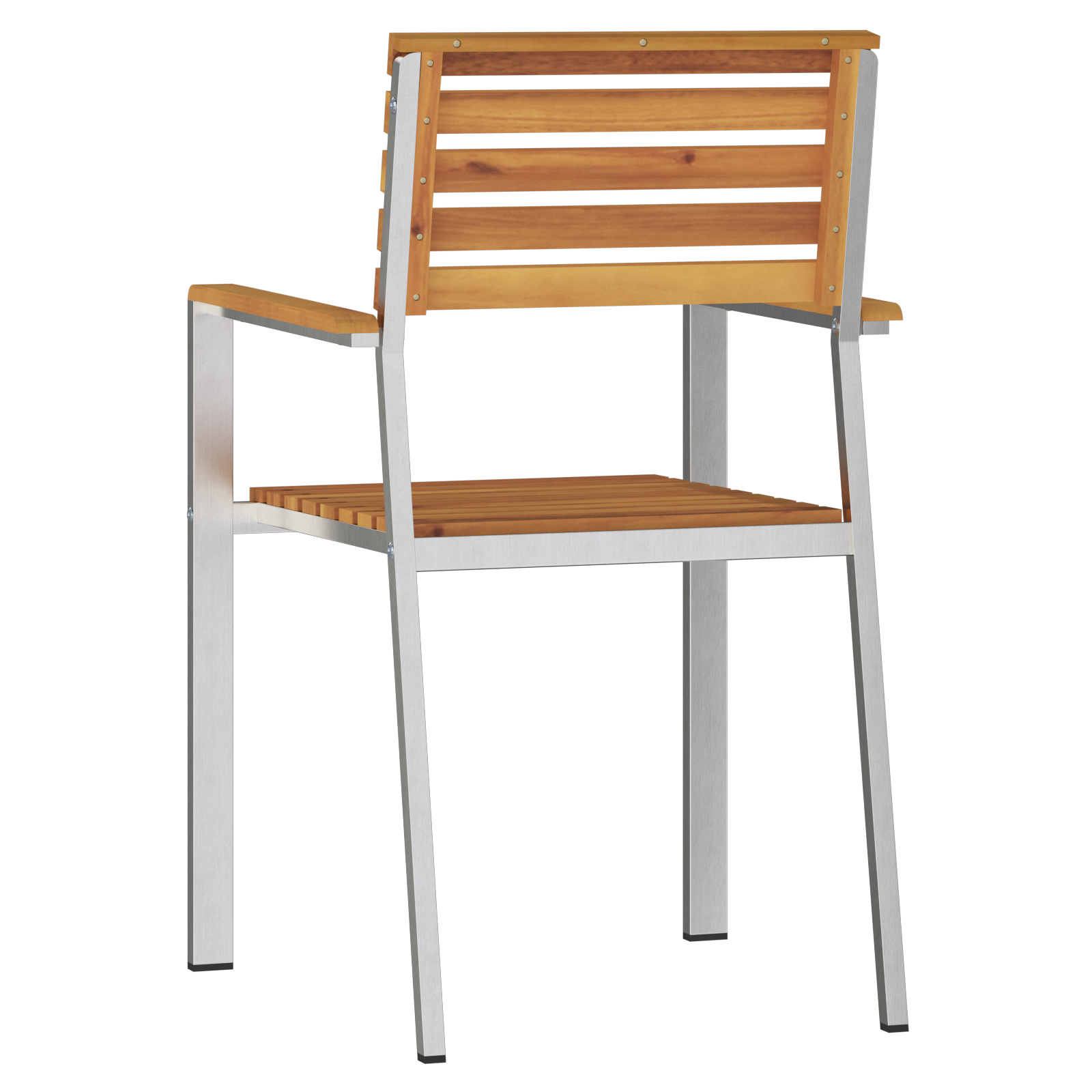 Set de scaune stivuibile  6 pcs 54.5x56x89 cm Lemn Solid de Acacia, Set de scaune stivuibile  2 pcs Lemn Solid de Acacia și Oțel, Set de scaune stivuibile  4 pcs Lemn Solid de Acacia și Oțel GartenMobel Dekor