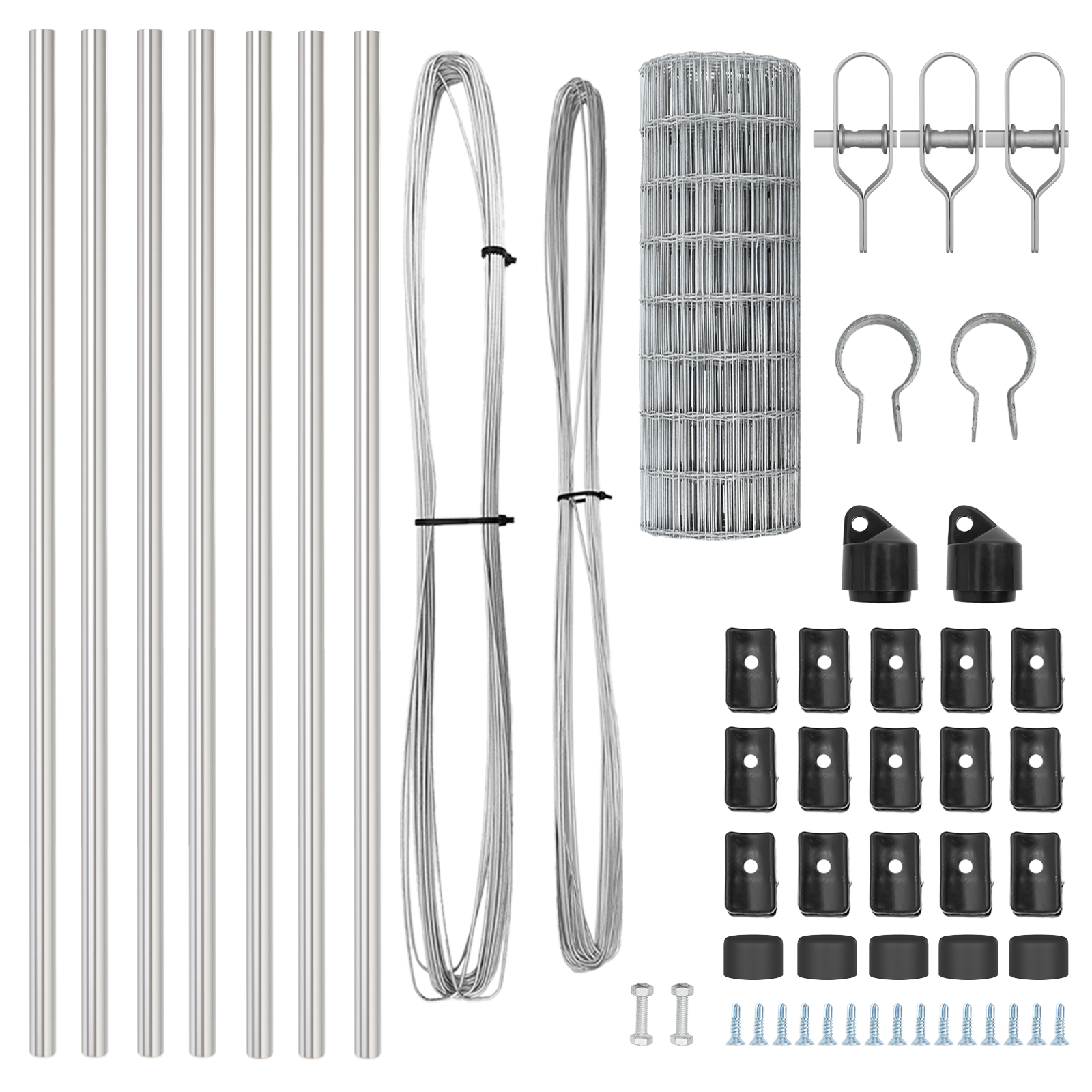 Euro Fence cu 7 Stâlpi 0.6x10 m Oțel Galvanizat GartenMobel Dekor