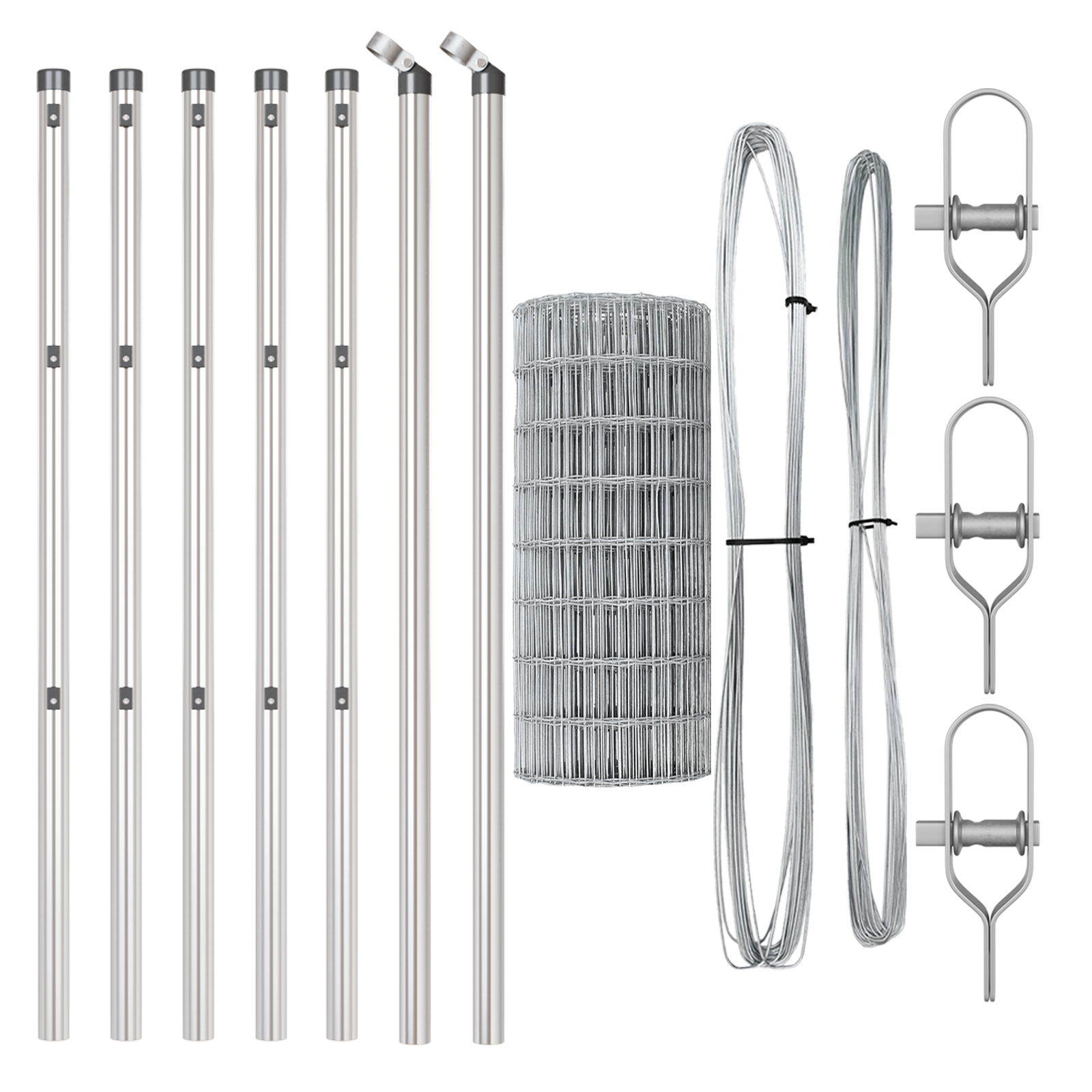 Euro Fence cu 7 Stâlpi 0.6x10 m Oțel Galvanizat GartenMobel Dekor