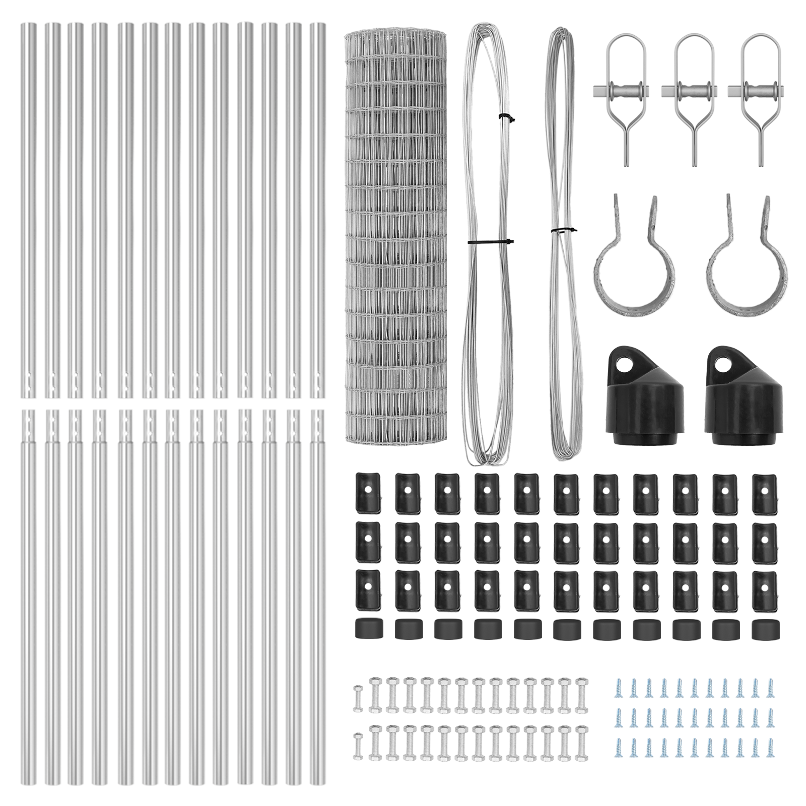 Gard Euro cu 13 stâlpi 1.2x25 m Oțel galvanizat GartenMobel Dekor