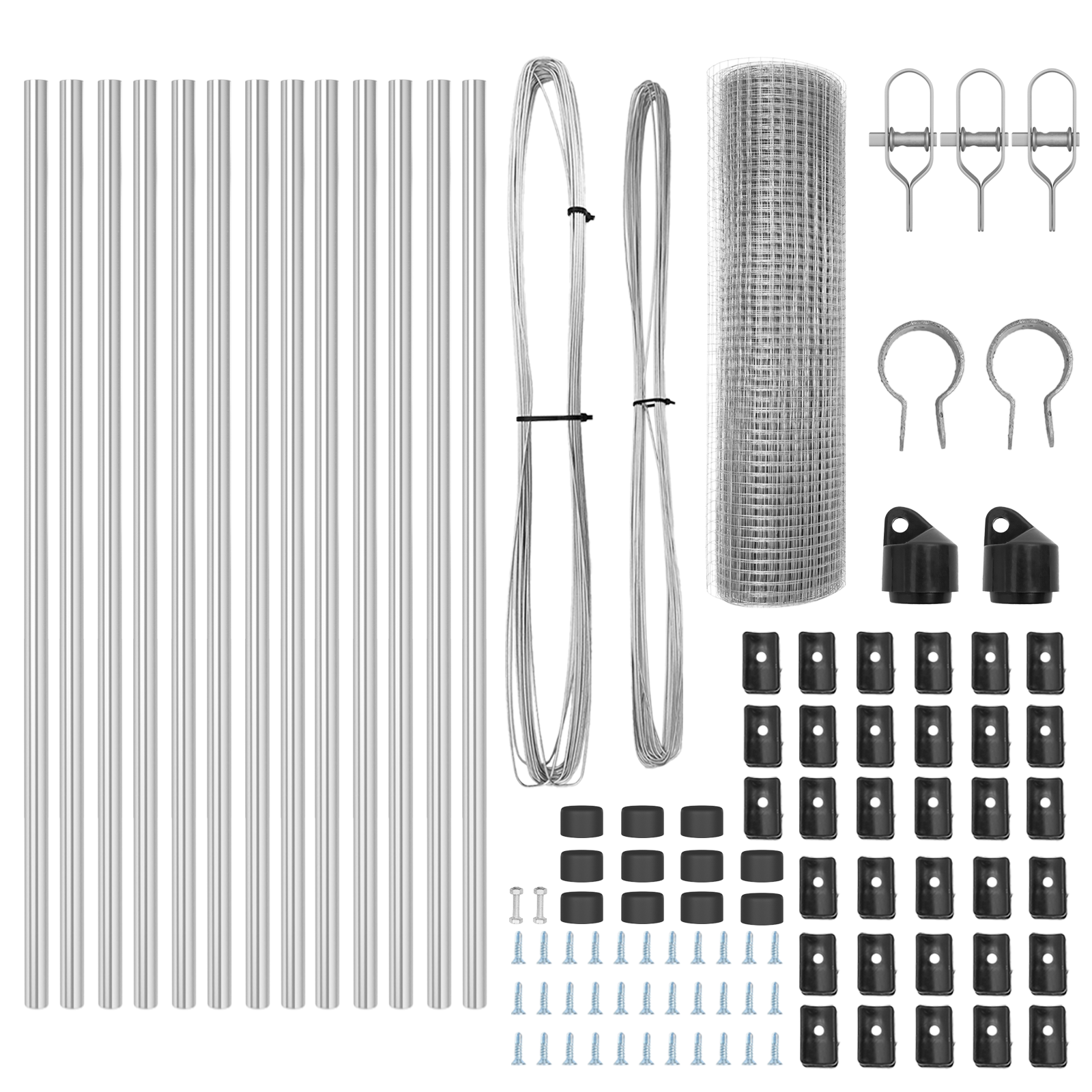 Gard din sârmă sudată cu 13 stâlpi 0.4x25 m Oțel galvanizat GartenMobel Dekor