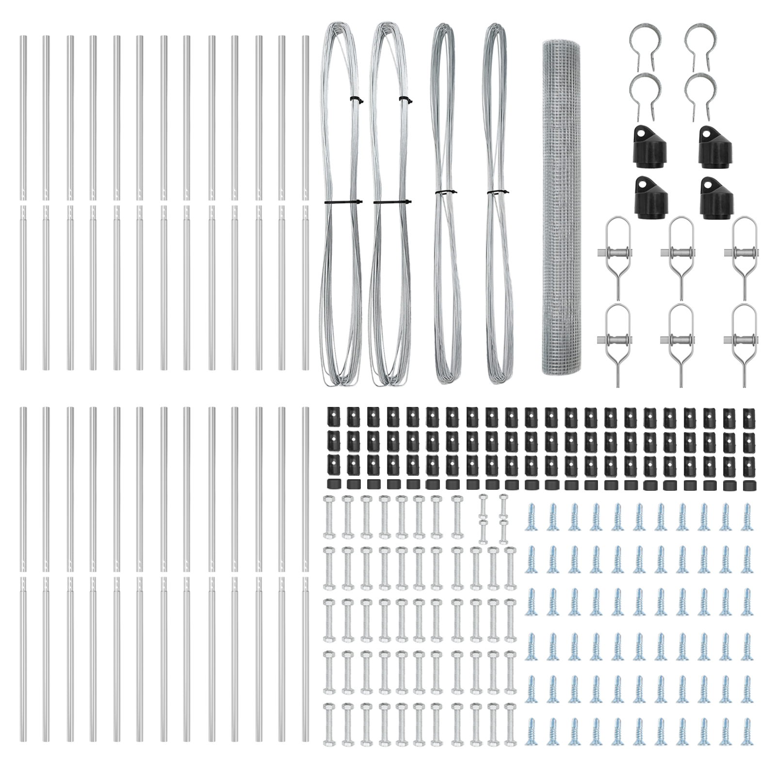 Gard din Sârmă Sudată cu 13 Stâlpi 1x50 m Oțel Galvanizat GartenMobel Dekor