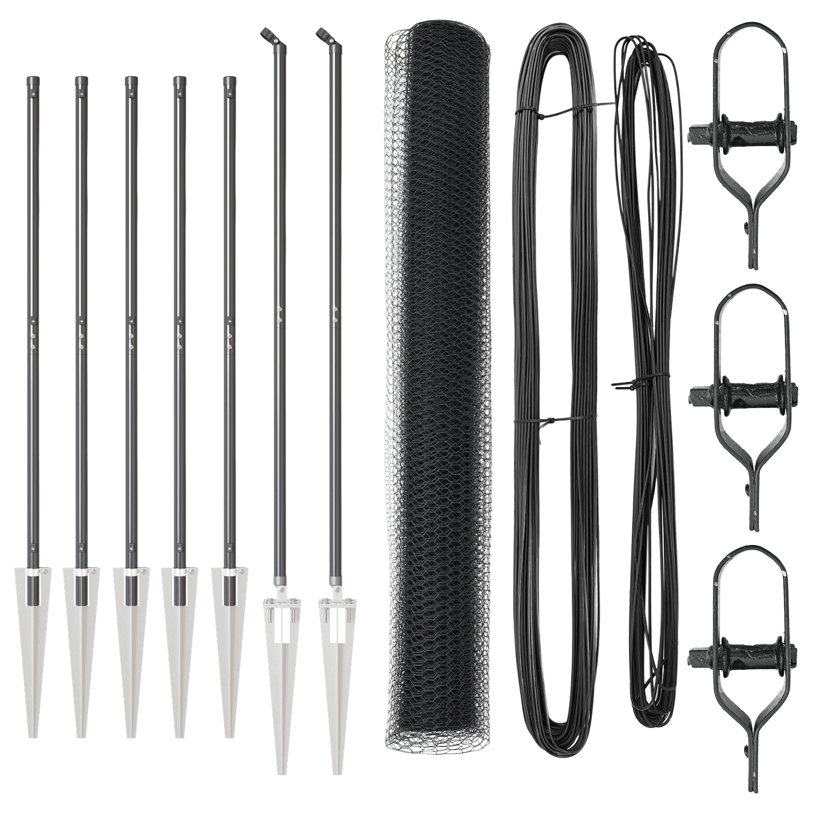 Gard Hexagonal Gri 1.2x10 m Oțel GartenMobel Dekor