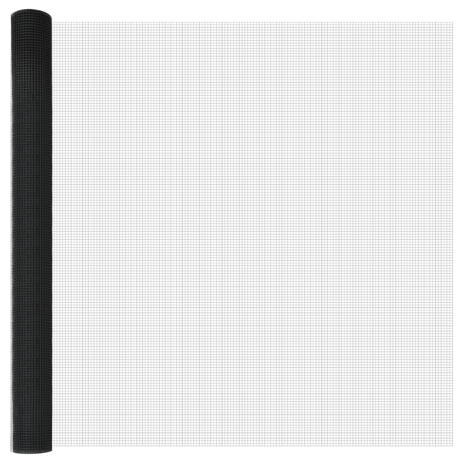 Gard din plasă sudată cu 13 stâlpi Gri 1.5x50 m Oțel GartenMobel Dekor