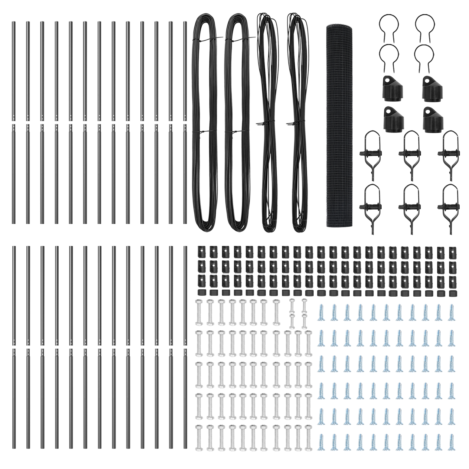 Împrejmuire din Sârmă Sudată cu 13 Stâlpi Gri 1x50 m Oțel GartenMobel Dekor