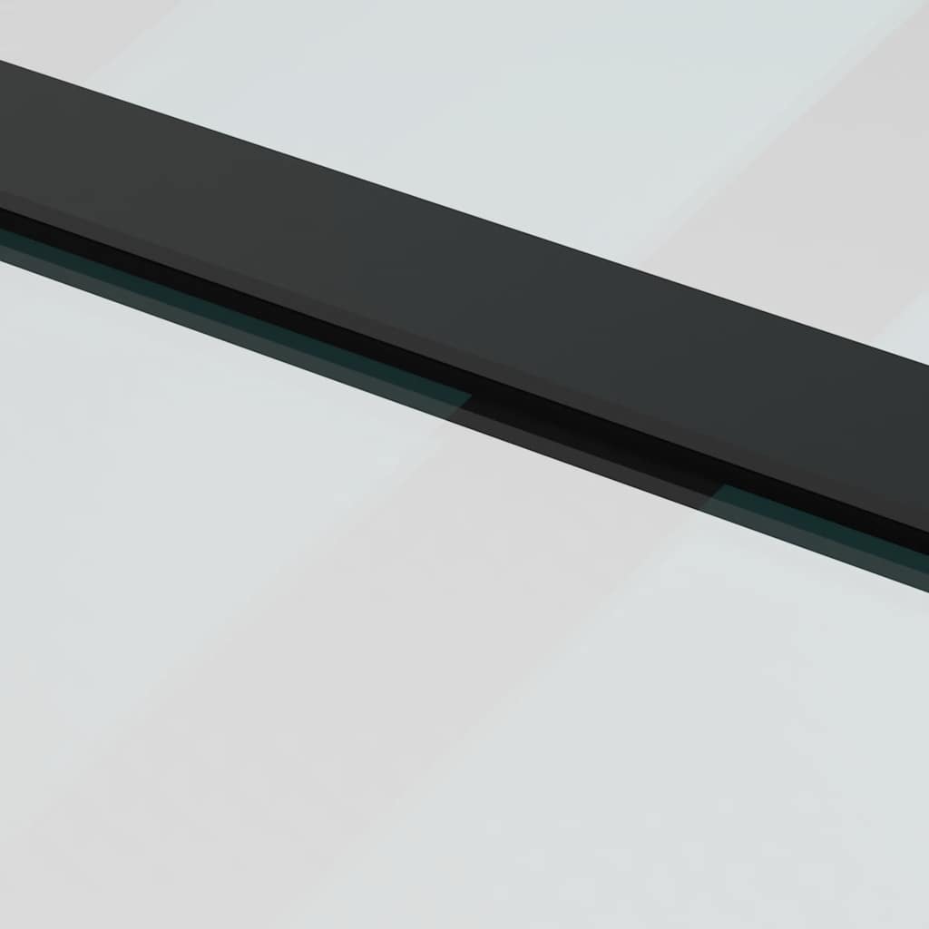 Ușă glisantă cu set de feronerie neagră 90x205 cm Sticlă ESG GartenMobel Dekor