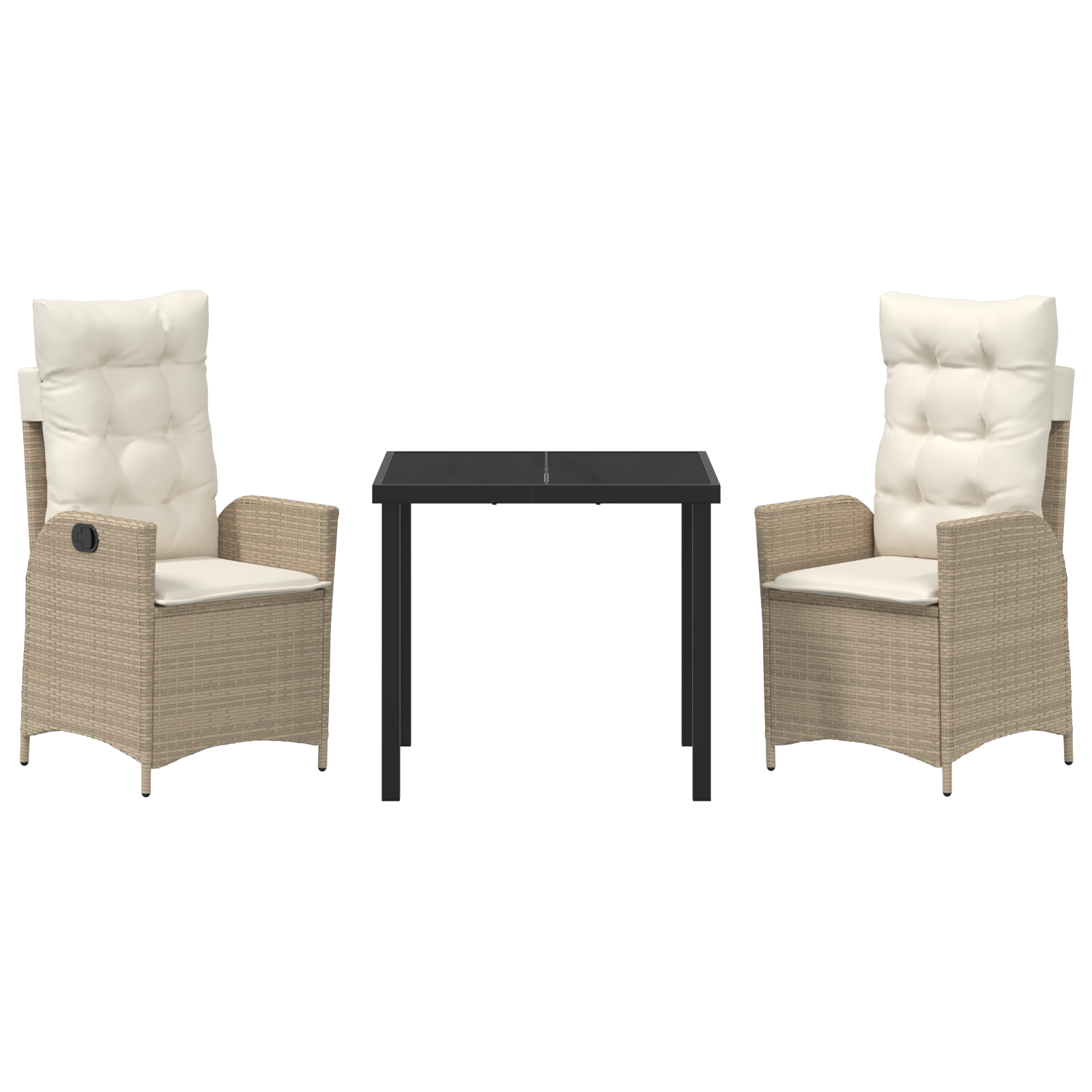 Set de 2 Bej și Crem GartenMobel Dekor
