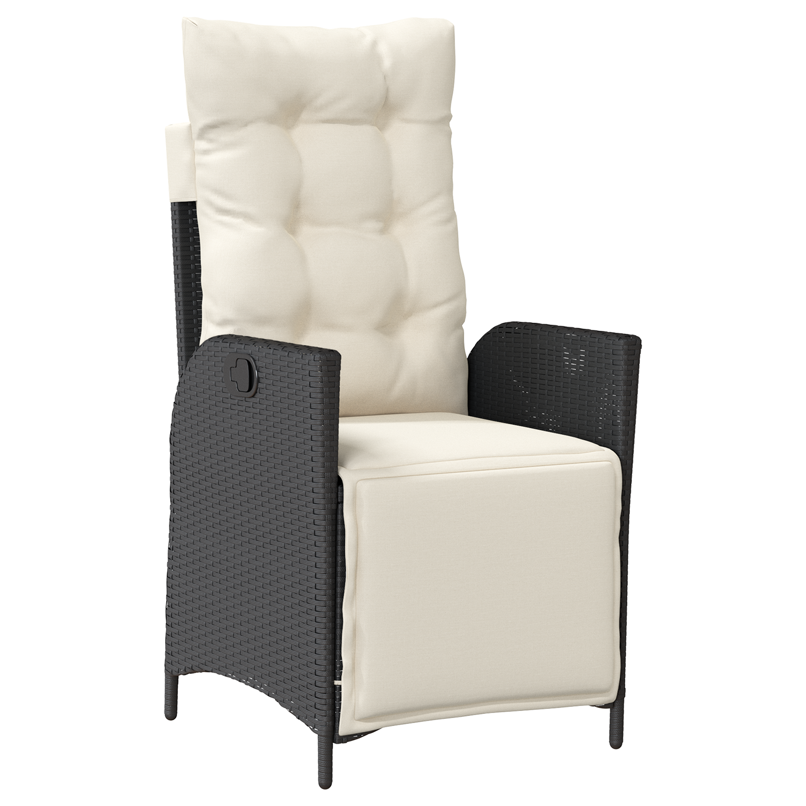 Set de 5 Mobilier pentru Grădină Ratan Poly Negru GartenMobel Dekor