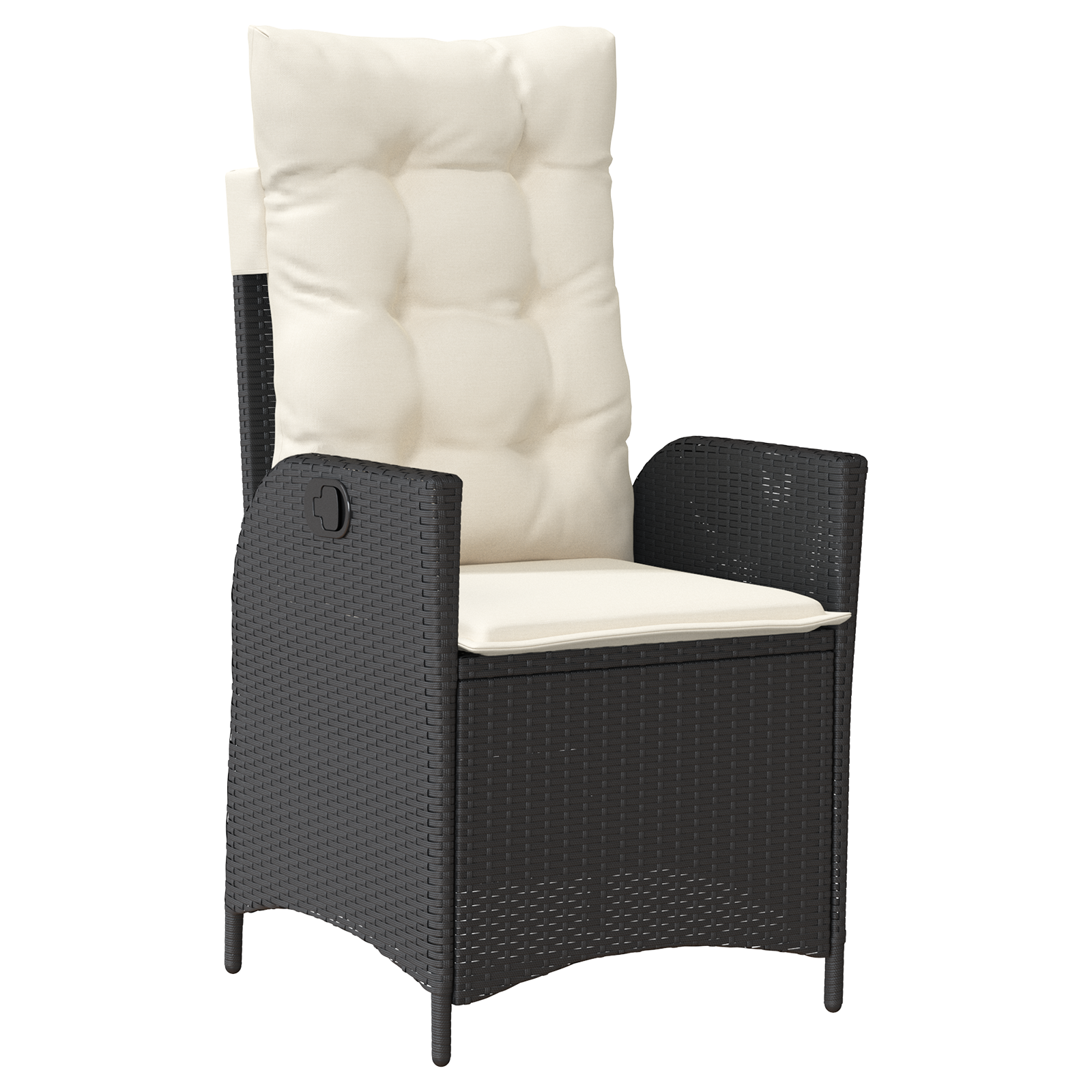 Set de dining de grădină cu 5 piese și perne - Poliratan negru GartenMobel Dekor