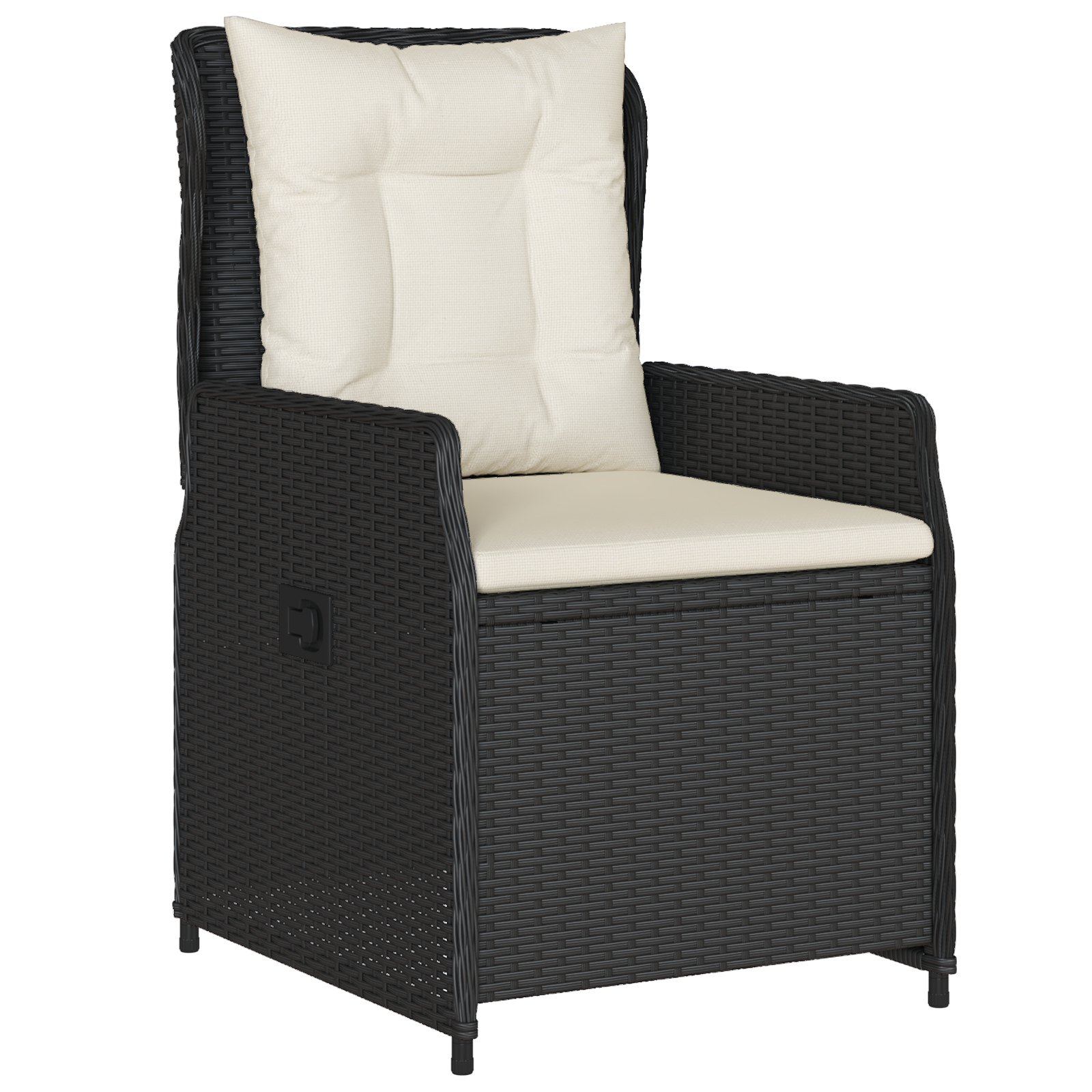 Set de dining pentru grădină 5 piese Negru Poliratan GartenMobel Dekor