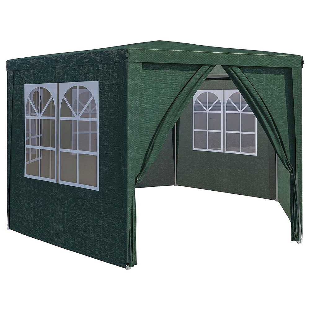 RESIGILAT - Cort Pavilion Hexagonal cu Diametru 4m, 6 Pereti Laterali, Usa si Ferestre pentru Petrecere, Evenimente, Curte sau Gradina