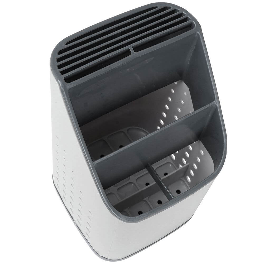 Suport pentru Tacâmuri și Ustensile de Bucătărie Alb 14x14x23cm Handy KitchenServ