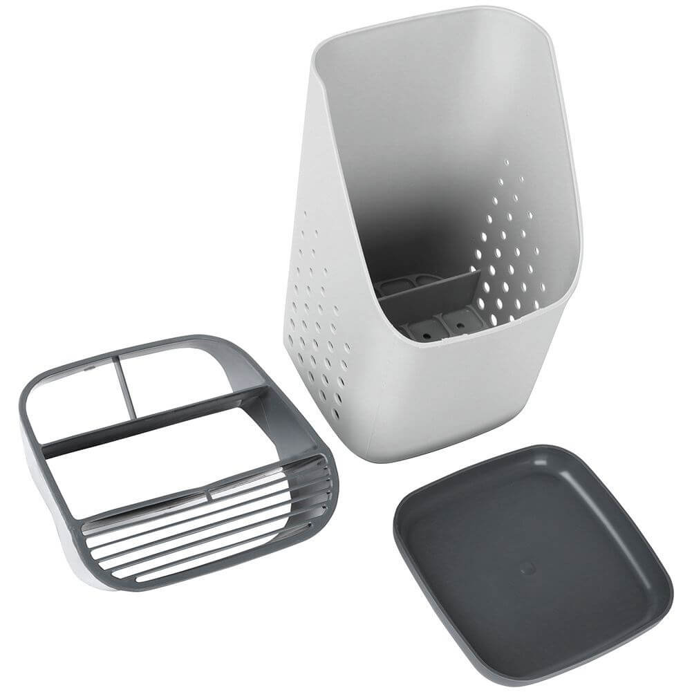 Suport pentru Tacâmuri și Ustensile de Bucătărie Alb 14x14x23cm Handy KitchenServ
