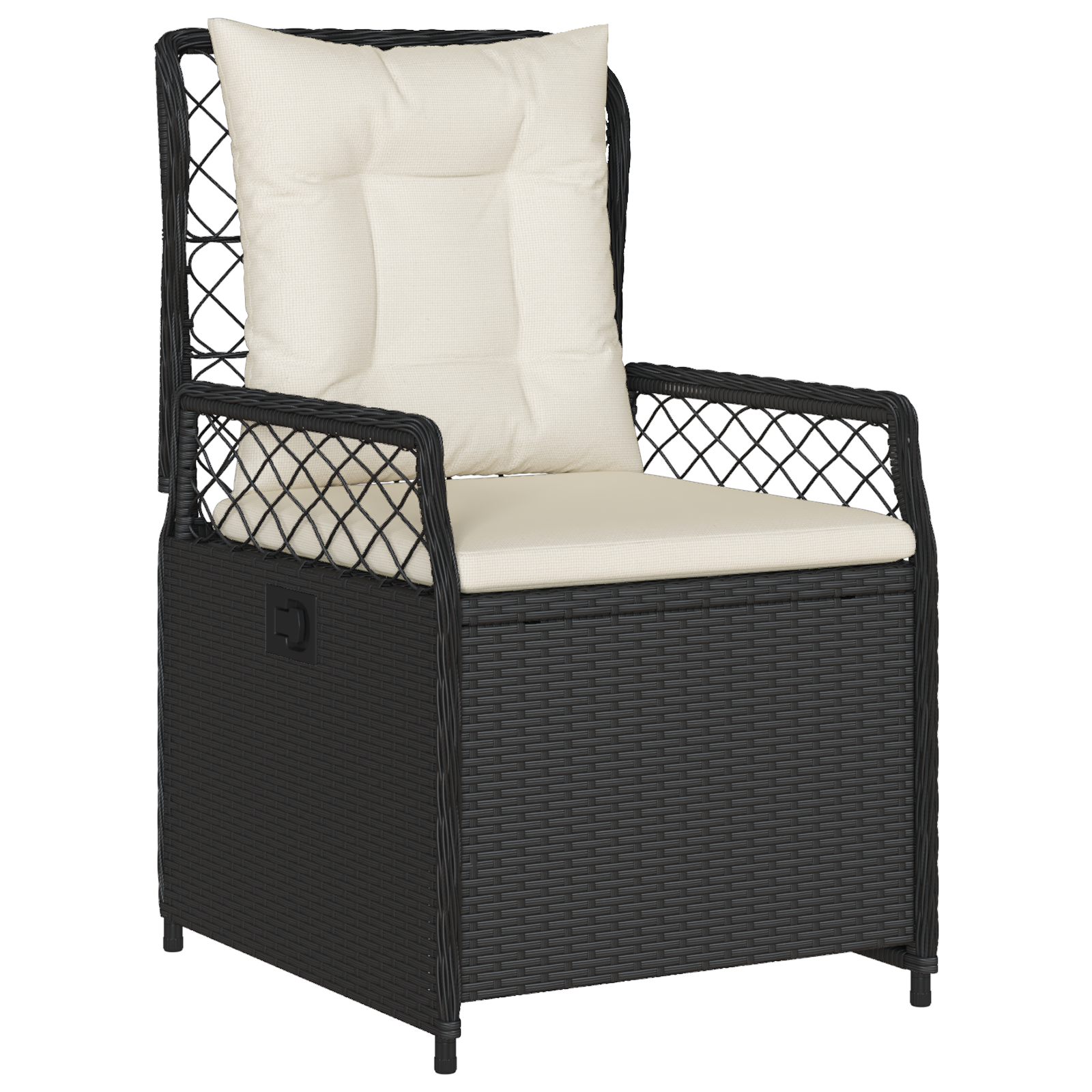 Set de 5 Mese de Grădină Negru Poliratan GartenMobel Dekor
