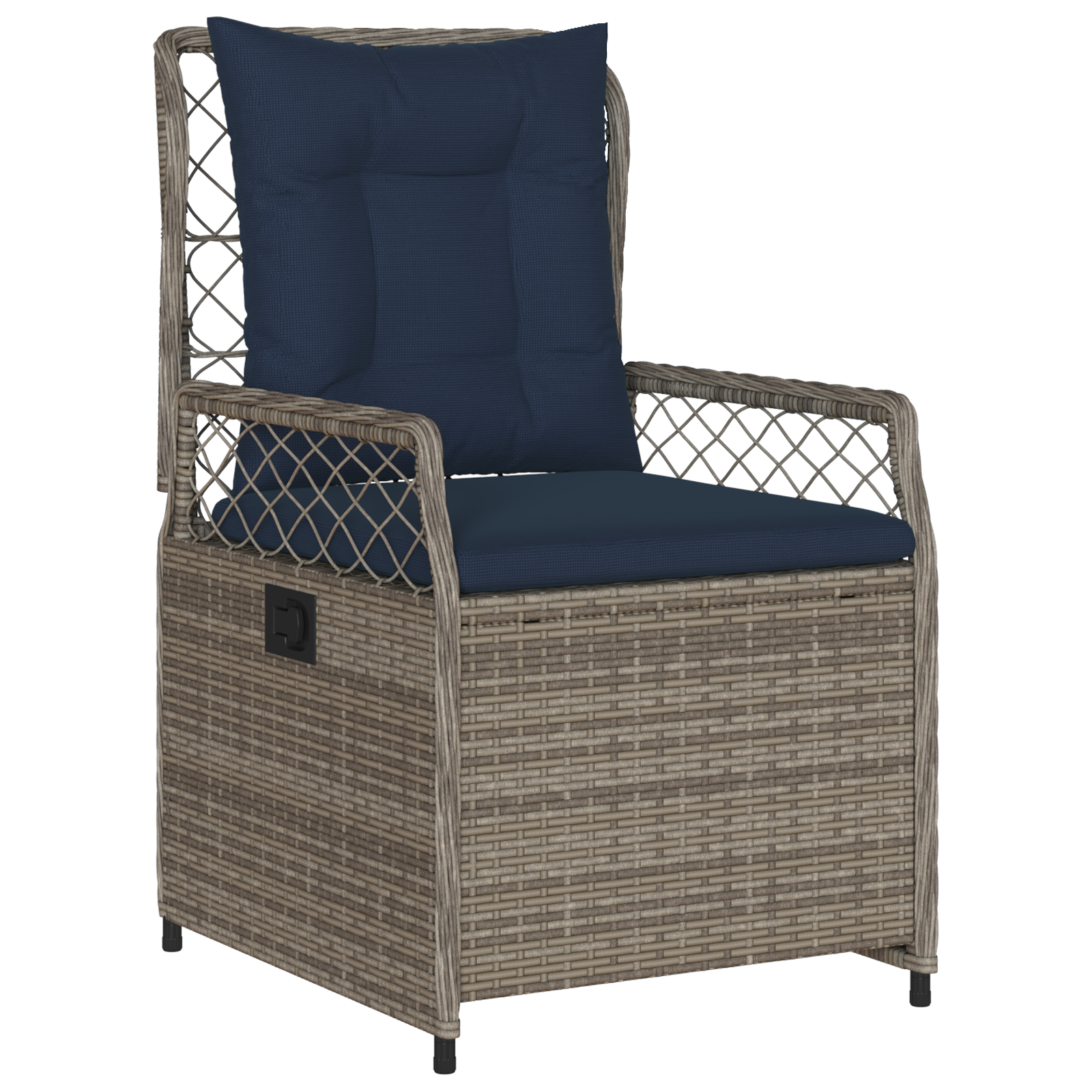 Set de Dining de Grădină de 5 Piese Gri din Ratan Poli GartenMobel Dekor