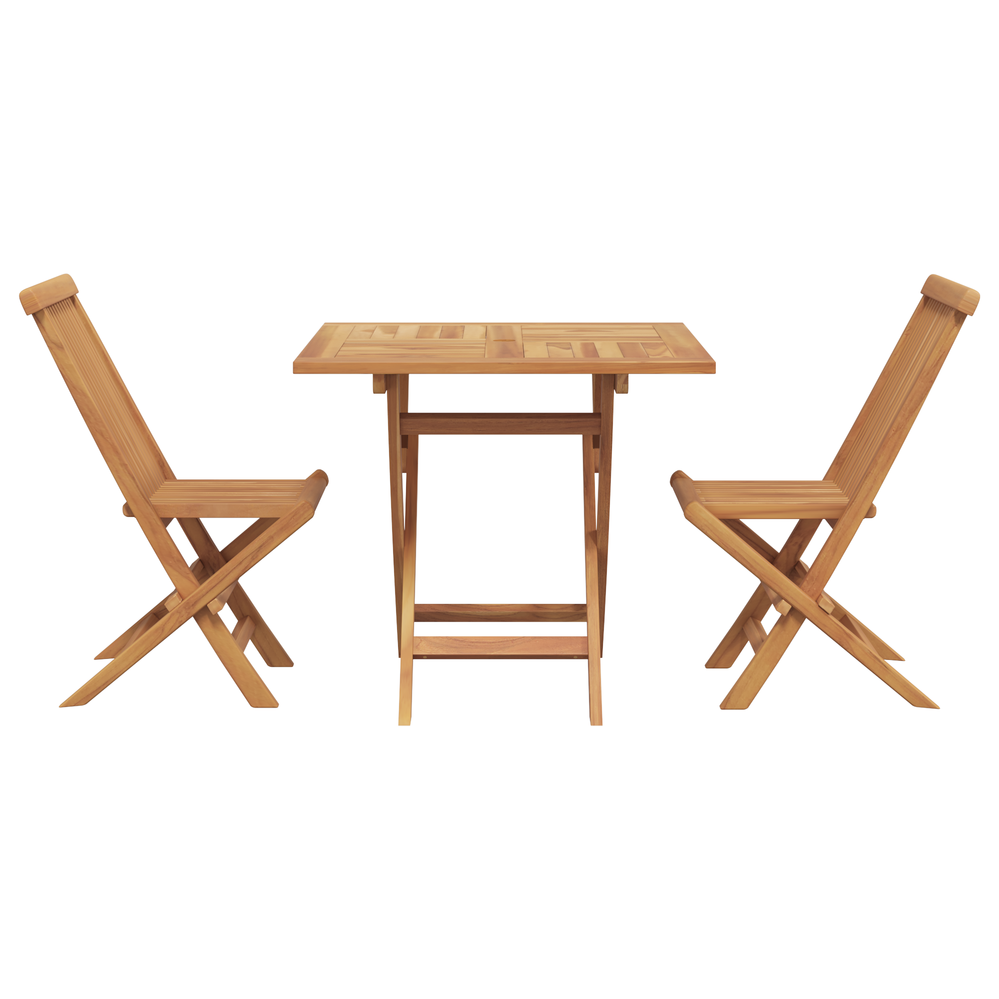 Set Bistro de grădină pliabil din lemn masiv de acacia GartenMobel Dekor