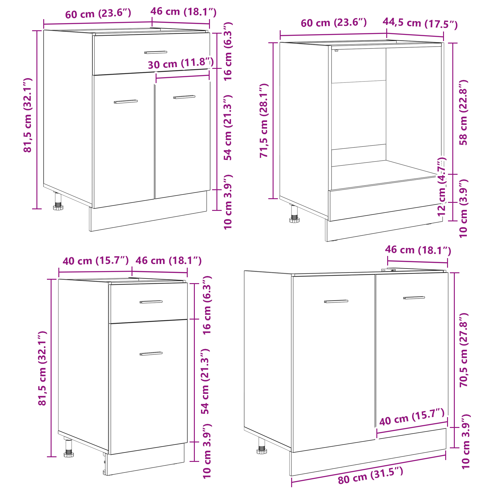 Set de dulapuri de bucătărie 8 Piese Gri Sonoma Lemn prelucrat GartenMobel Dekor