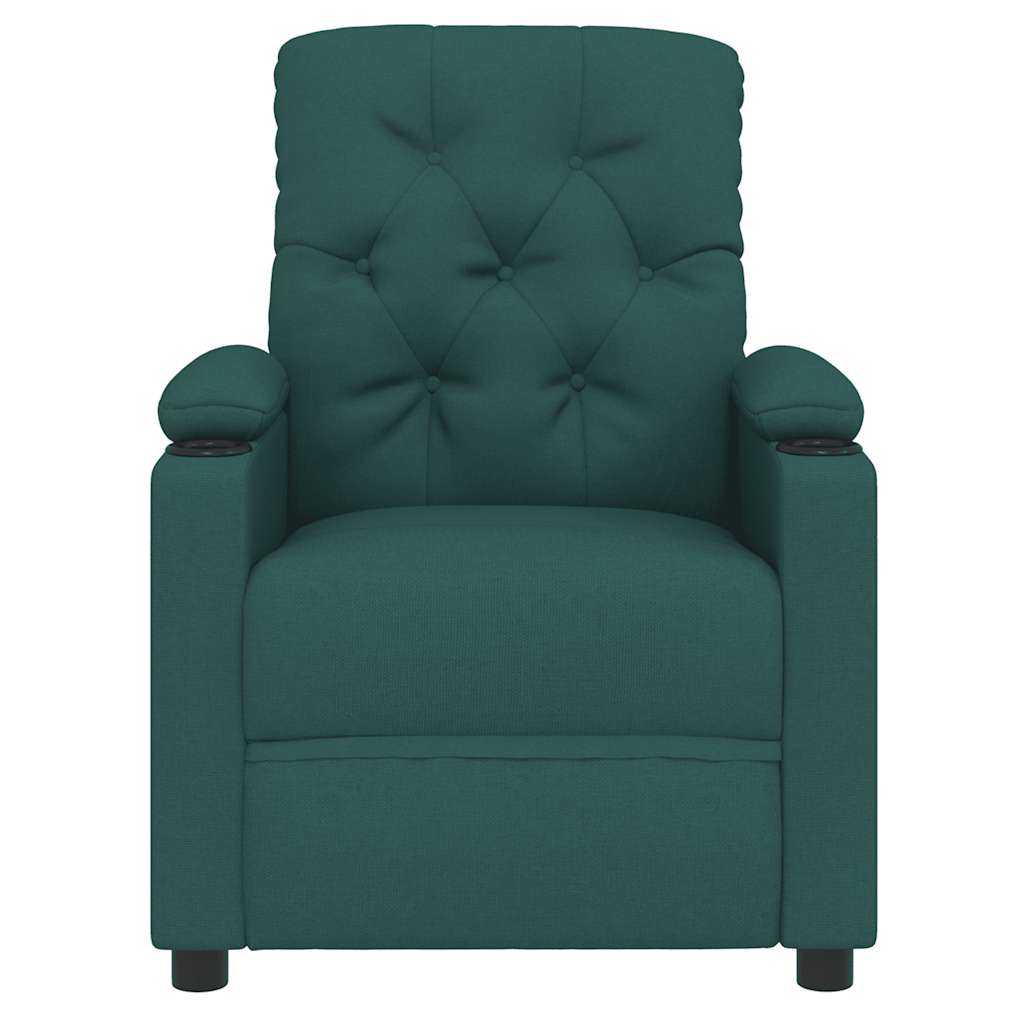 Fotoliu rabatabil, verde închis, material textil GartenMobel Dekor