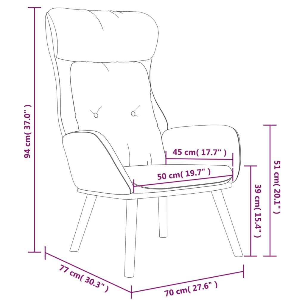 Scaun de relaxare, gri deschis, textil și PVC GartenMobel Dekor