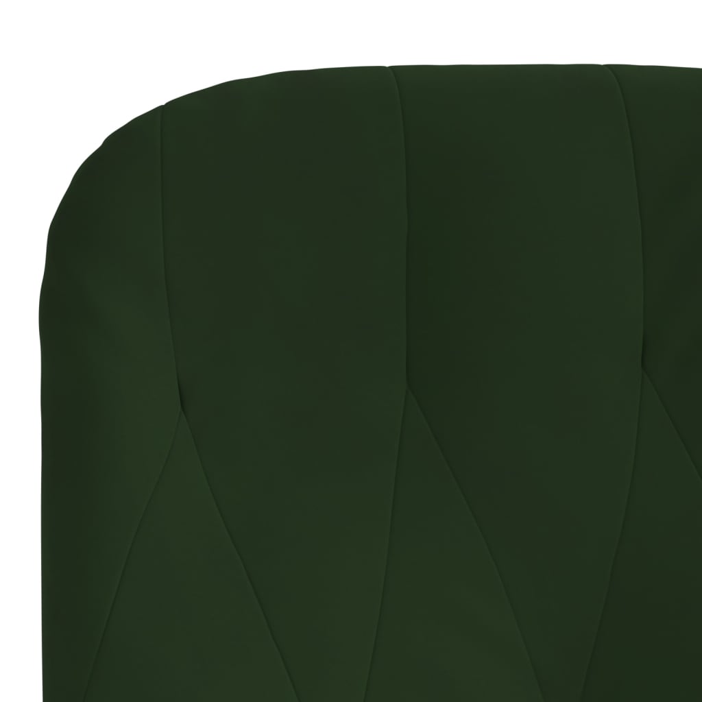 Scaun de relaxare, verde închis, catifea GartenMobel Dekor