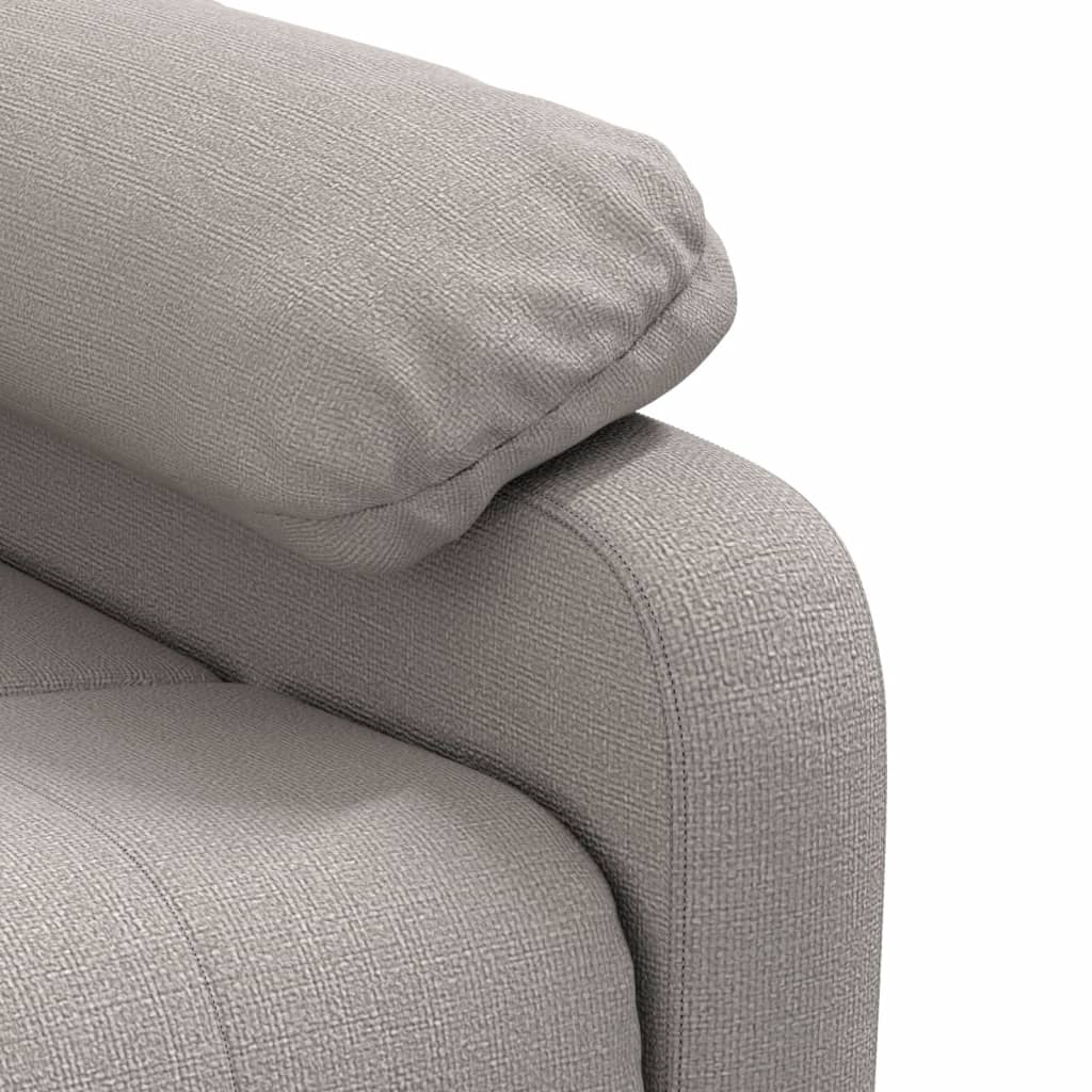 Fotoliu rabatabil, gri taupe, material textil GartenMobel Dekor