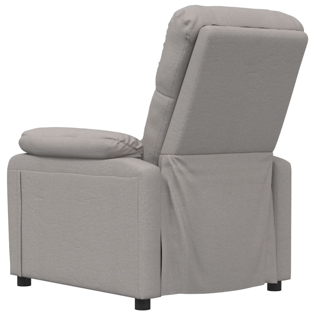 Fotoliu rabatabil, gri taupe, material textil GartenMobel Dekor