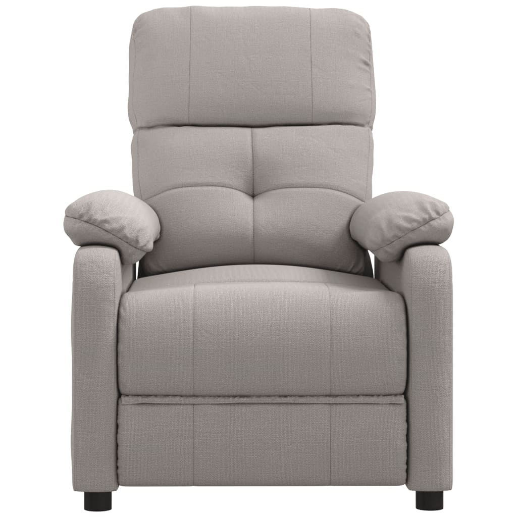 Fotoliu rabatabil, gri taupe, material textil GartenMobel Dekor
