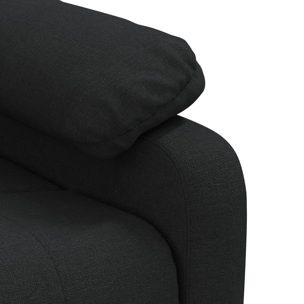 Fotoliu rabatabil, negru, material textil GartenMobel Dekor