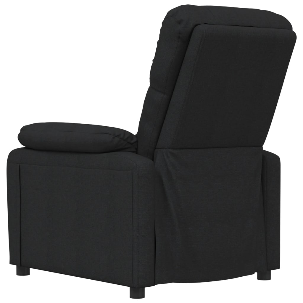 Fotoliu rabatabil, negru, material textil GartenMobel Dekor