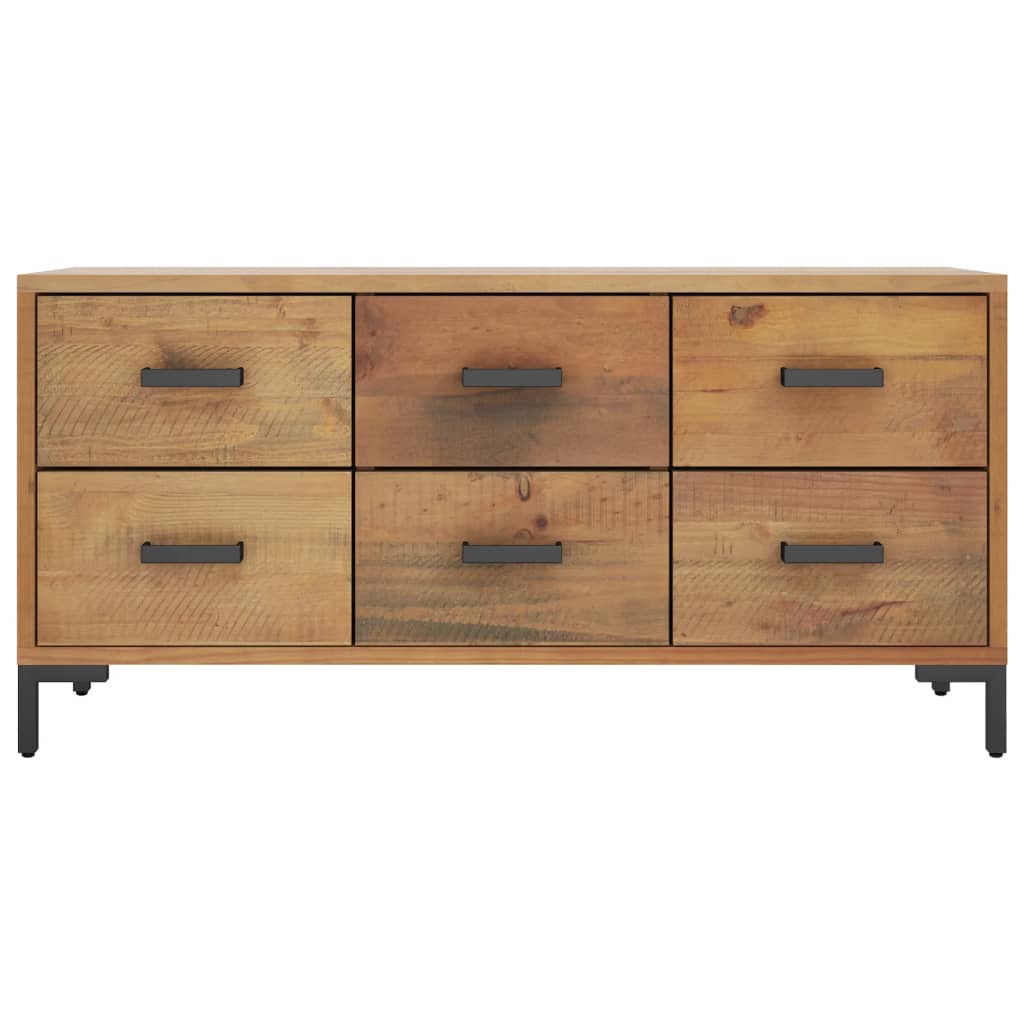 Bancă de depozitare, maro, 110x30x45 cm, lemn masiv pin GartenMobel Dekor