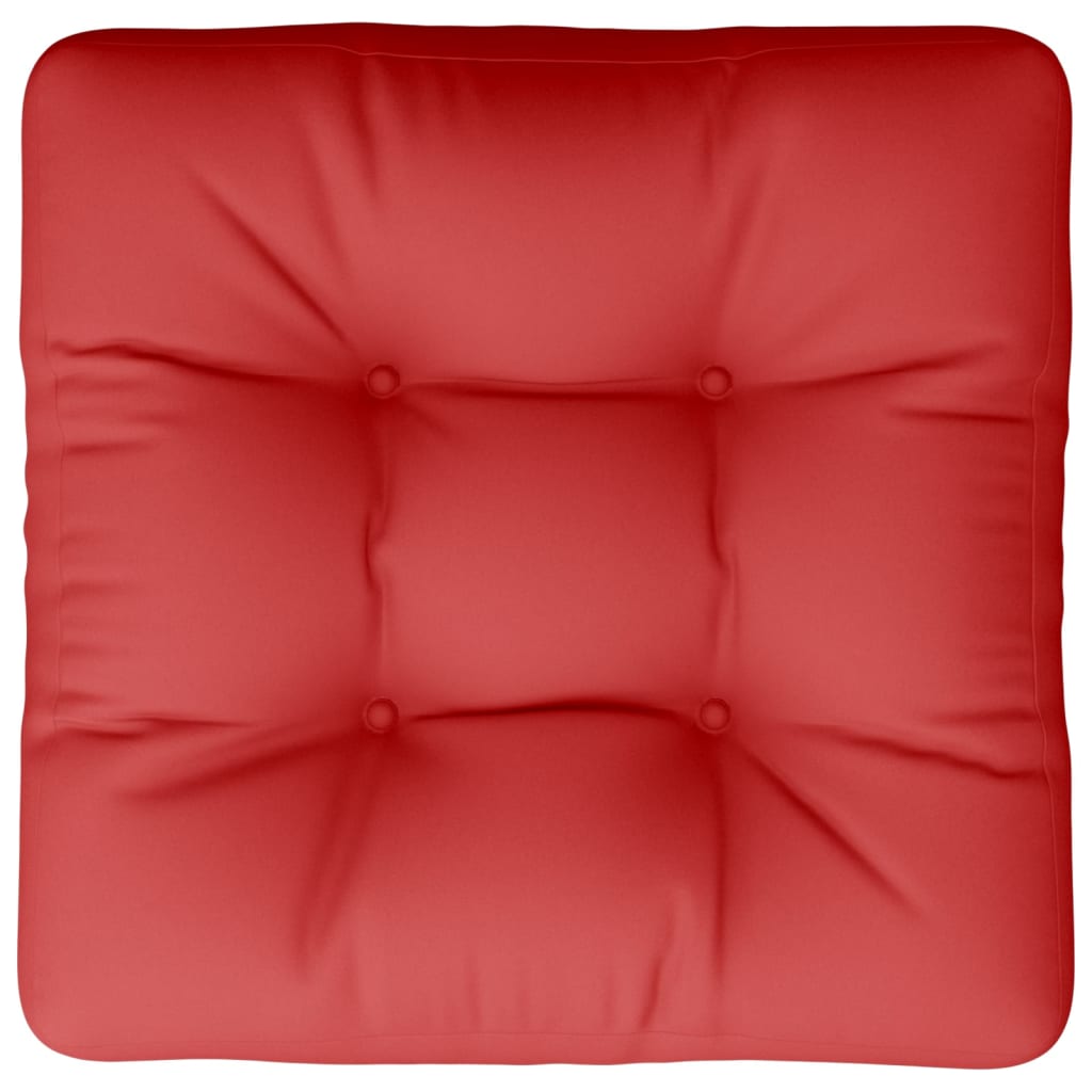 Pernă pentru paleți, roșu, 58x58x10 cm, textil GartenMobel Dekor