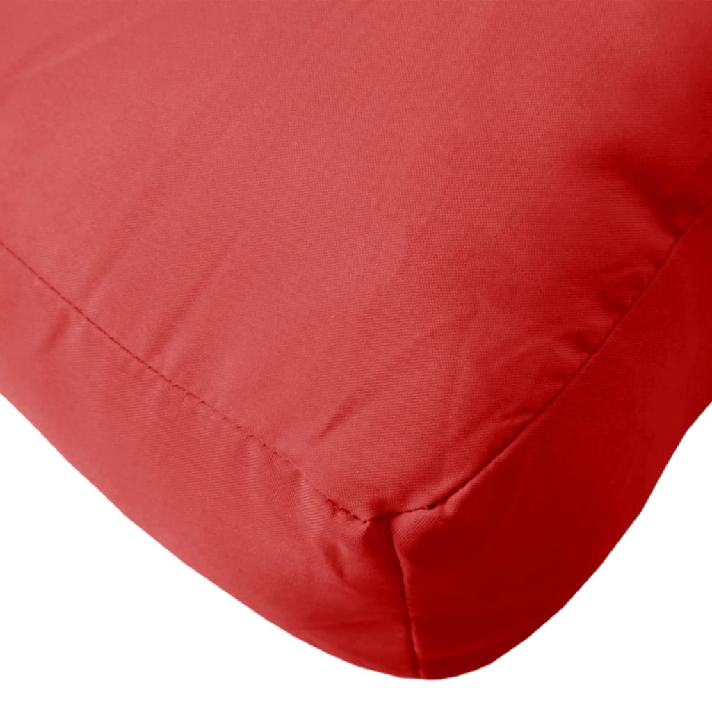 Pernă pentru paleți, roșu, 58x58x10 cm, textil GartenMobel Dekor