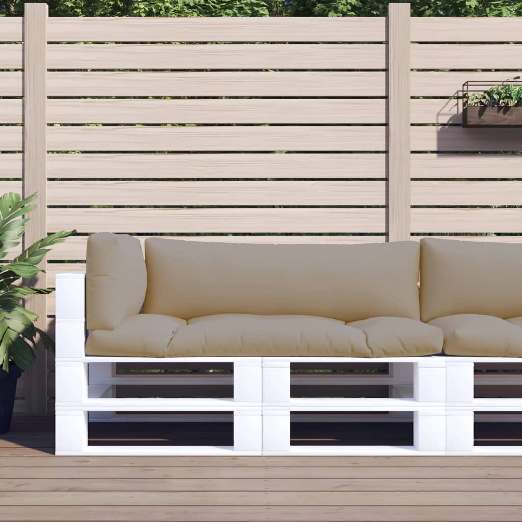 Perne de paleți, 3 buc., gri taupe, material textil GartenMobel Dekor