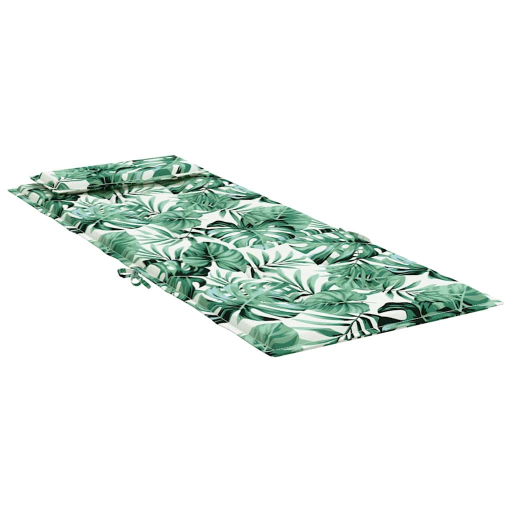 Perne de scaun spătar înalt, 2 buc, model frunze, textil Oxford GartenMobel Dekor