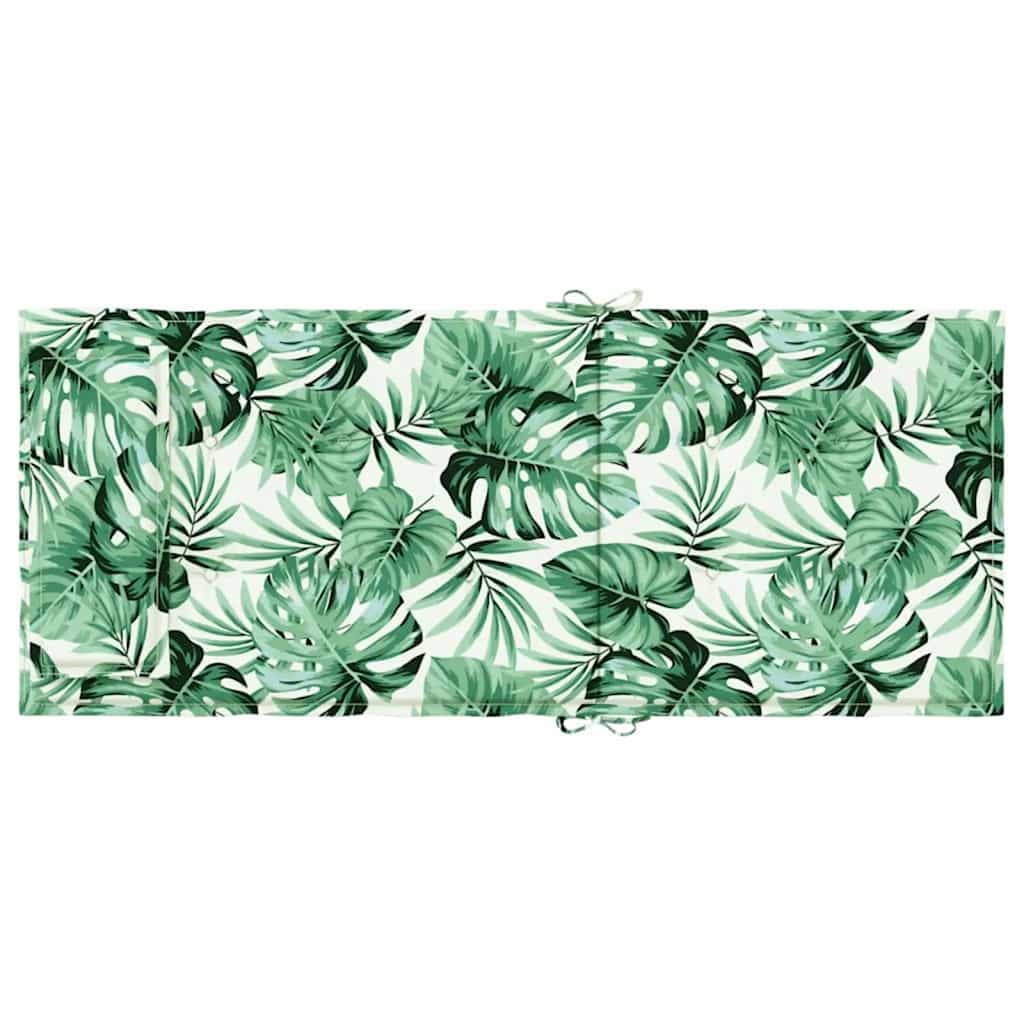 Perne de scaun spătar înalt, 2 buc, model frunze, textil Oxford GartenMobel Dekor