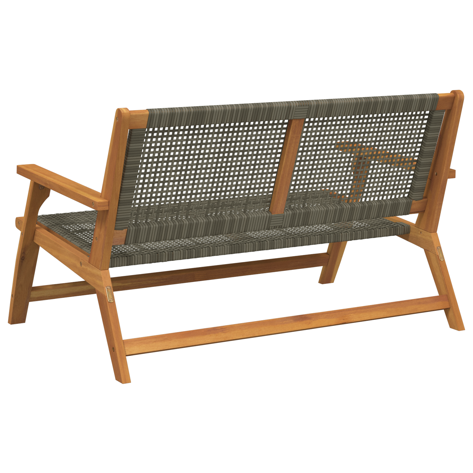 Bancă de grădină gri 122x76x73.5 cm lemn masiv de acacia GartenMobel Dekor