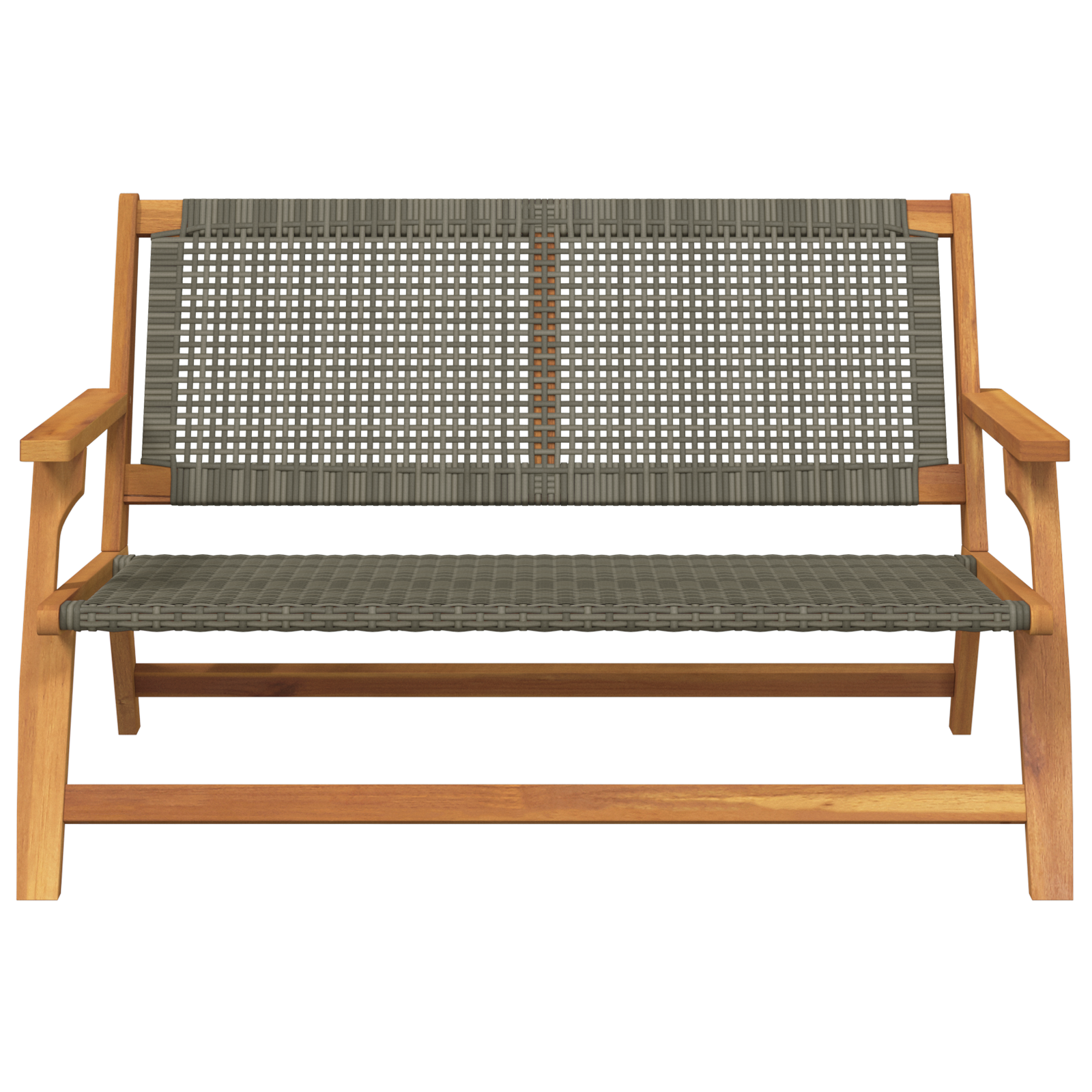 Bancă de grădină gri 122x76x73.5 cm lemn masiv de acacia GartenMobel Dekor