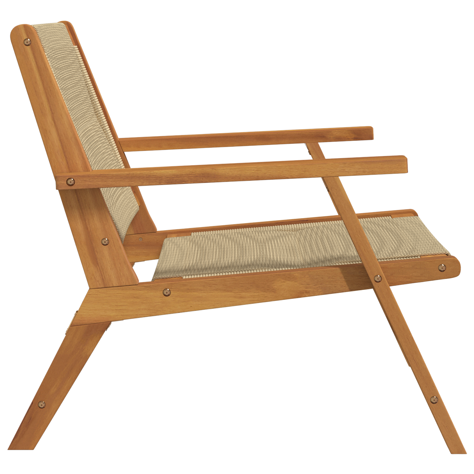 Scaune de grădină 2 pcs Bej 67x77x73 cm Lemn Solid de Acacia GartenMobel Dekor