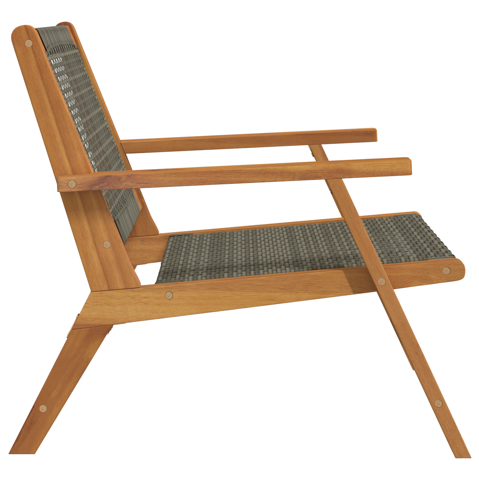 Scaune de grădină 2 piese Gri 76x67x73.5 cm Lemn solid de acacia GartenMobel Dekor