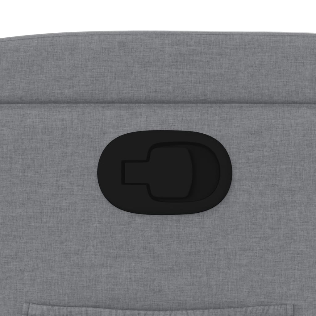 Fotoliu rabatabil, gri deschis, material textil GartenMobel Dekor