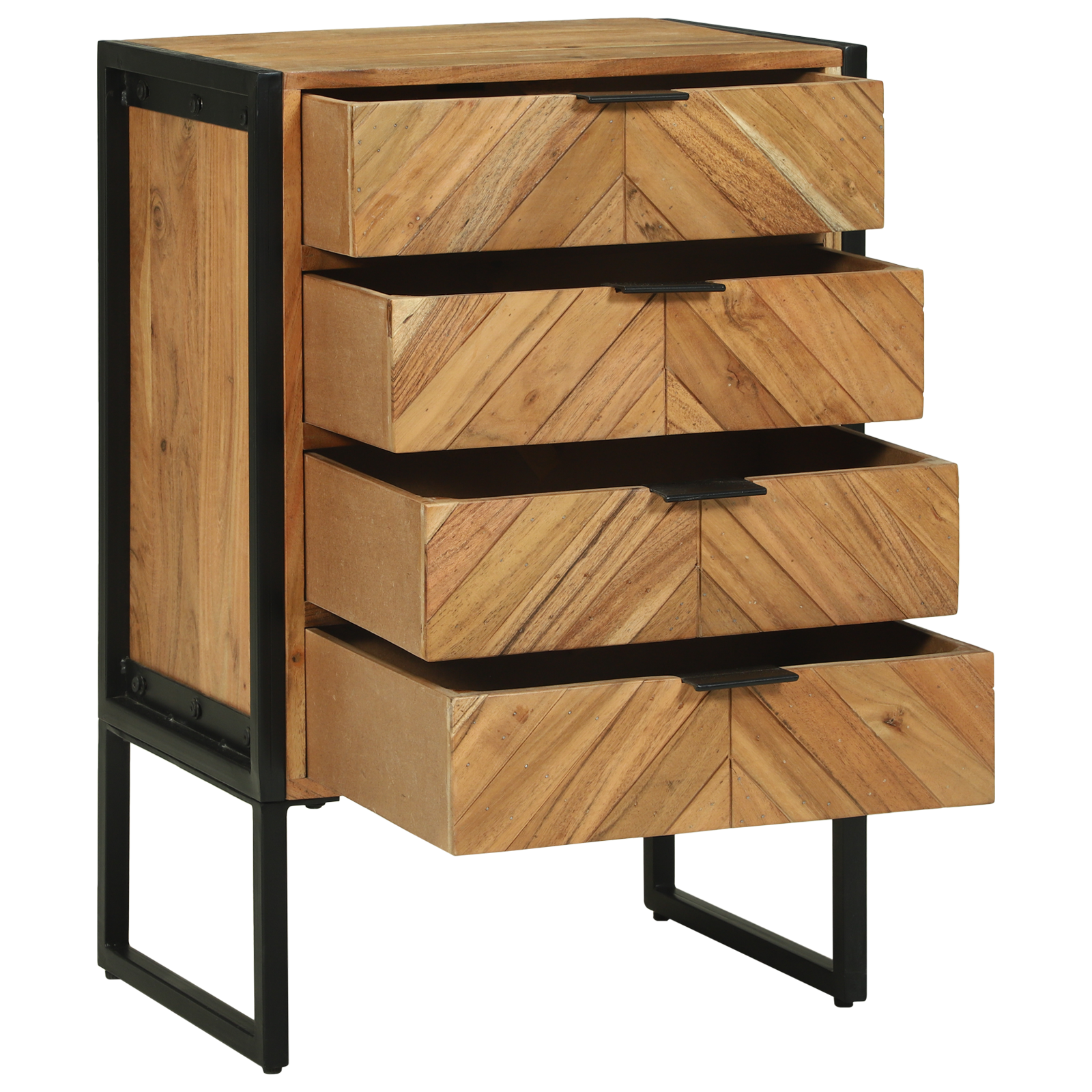 Highboard 50x35x75 cm Lemn masiv de acacia GartenMobel Dekor