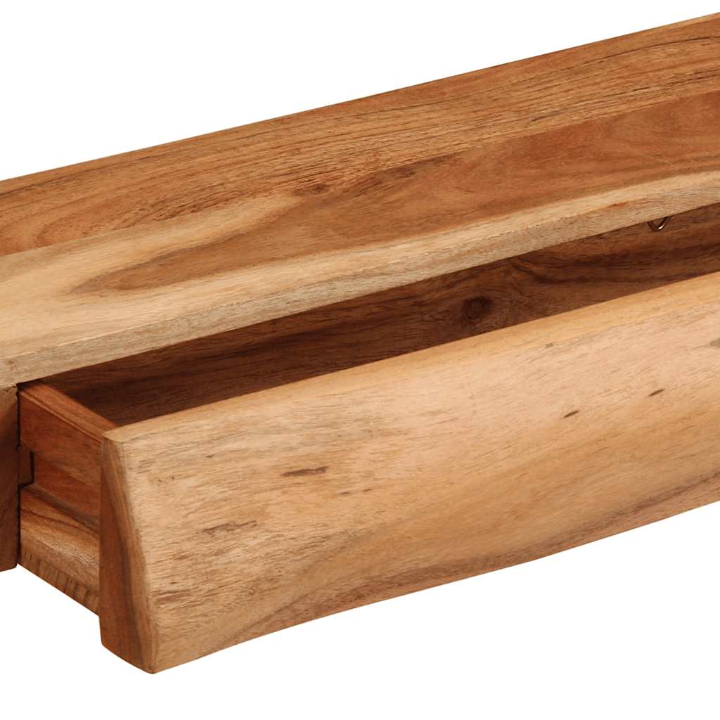 Rafturi de perete 2 buc 60x17x8 cm Lemn masiv de salcâm GartenMobel Dekor