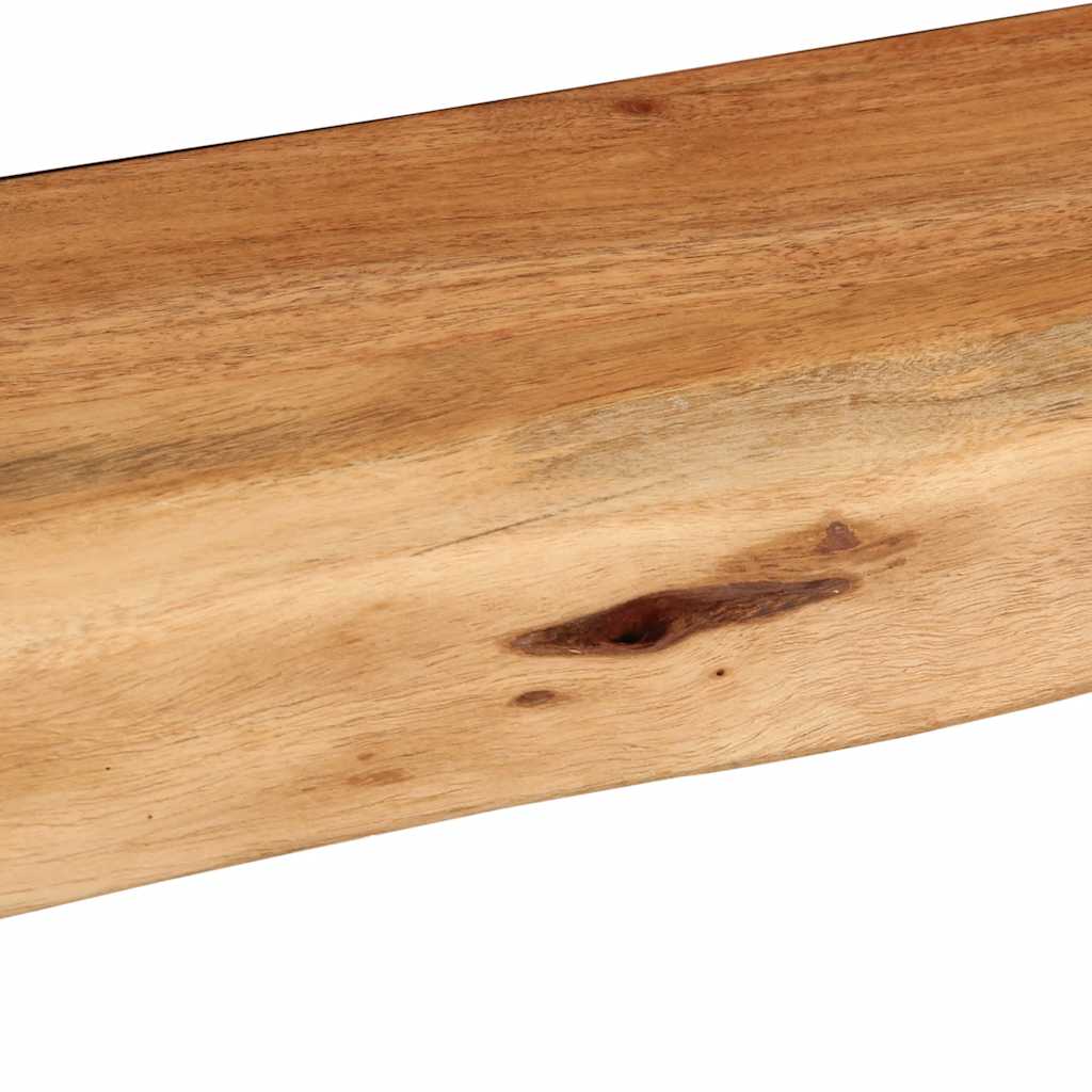 Rafturi de perete 2 buc 80x20x3,5 cm Lemn masiv de salcâm GartenMobel Dekor