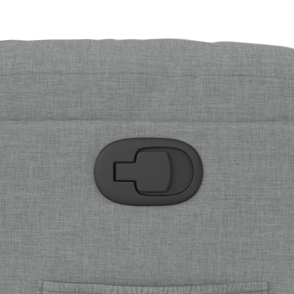 Fotoliu rabatabil, gri deschis, material textil GartenMobel Dekor